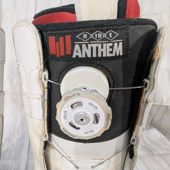 Ride Anthem Boa Coiler Men's 9 White Synthetic Mountaineering Snowboard Boot - Picture 2 of 10